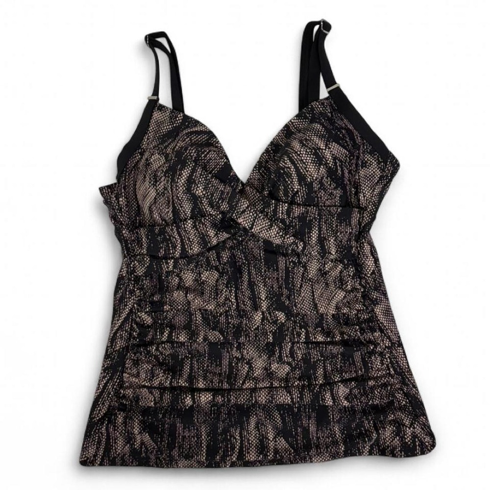 Calvin Klein Swimwear Snake Print Tankini Top Size M